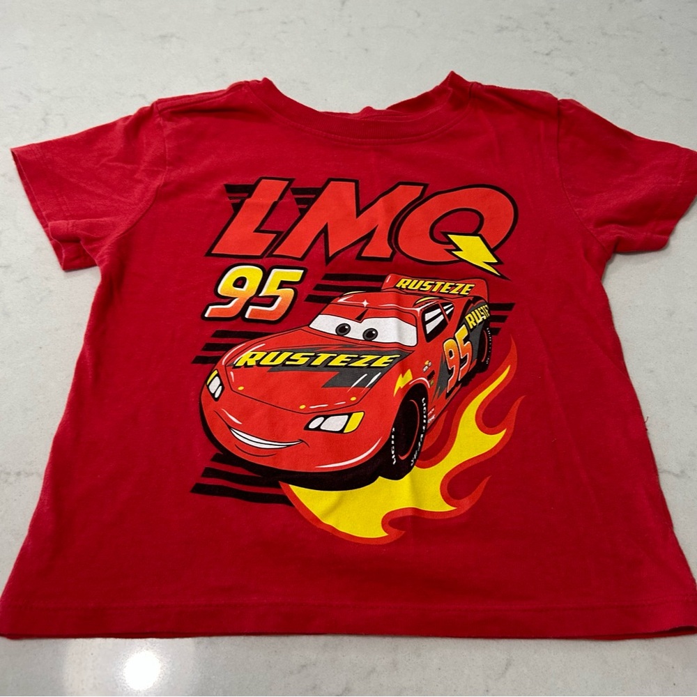 Disney Red Cars Short Sleeve Tee